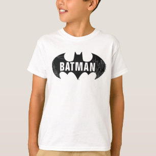 Fladdermus Logotyp med Gotham Etching T Shirt