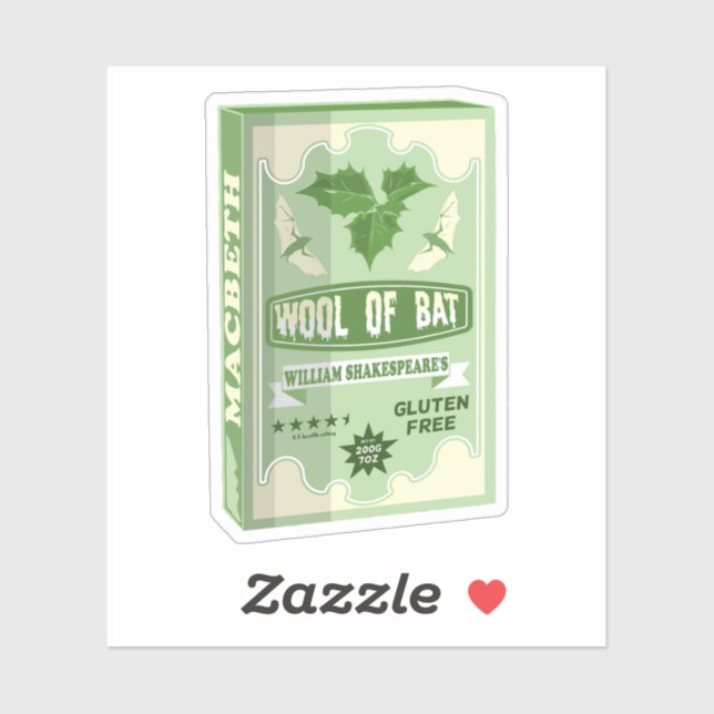 FLADDERMUS MACBETH WITCHS WOOL KLISTERMÄRKEN (Ark)