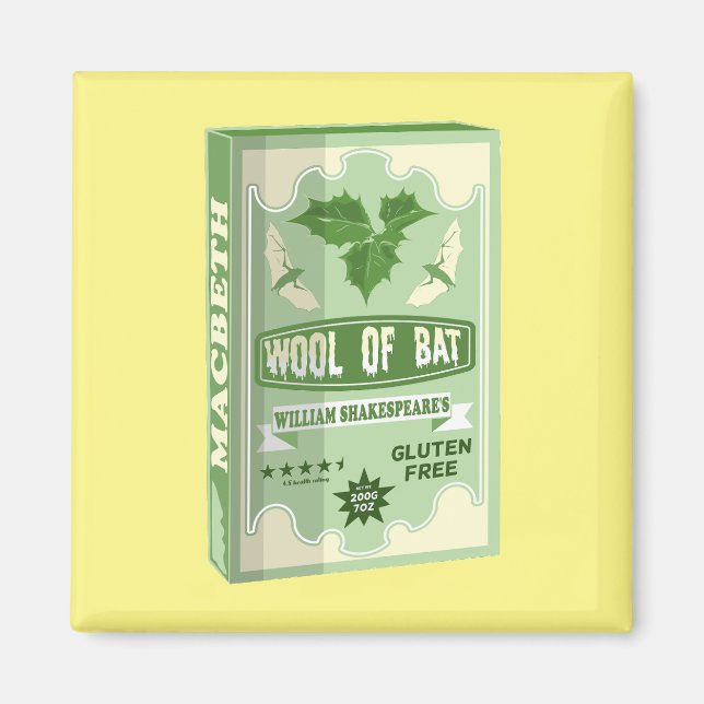 FLADDERMUS MACBETH WITCHS WOOL MAGNET (Framsidan)