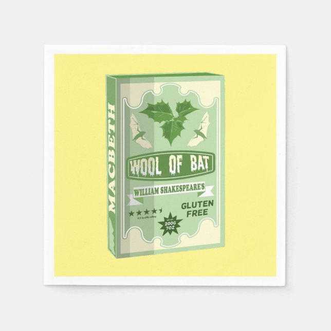 FLADDERMUS MACBETH WITCHS WOOL PAPPERSSERVETT (Framsidan)
