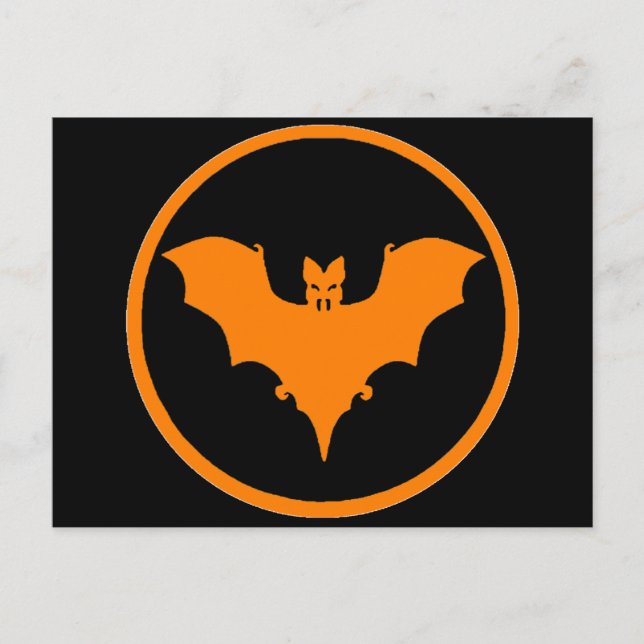 Fladdermus Måne Vykort (Framsida)