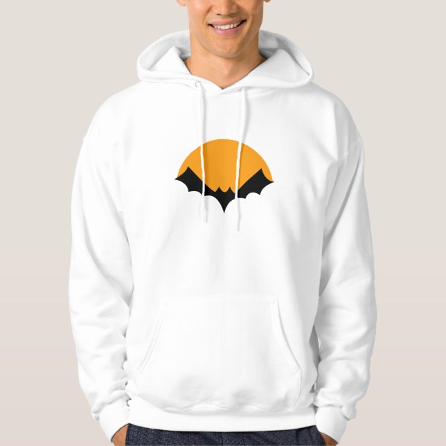 Fladdermus med sol design hoodie (Framsida)