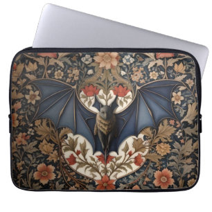 Fladdermus - Modern William Morris-Blommigten Laptop Fodral