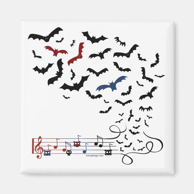 Fladdermus Music Design 2 Magnet (Framsidan)