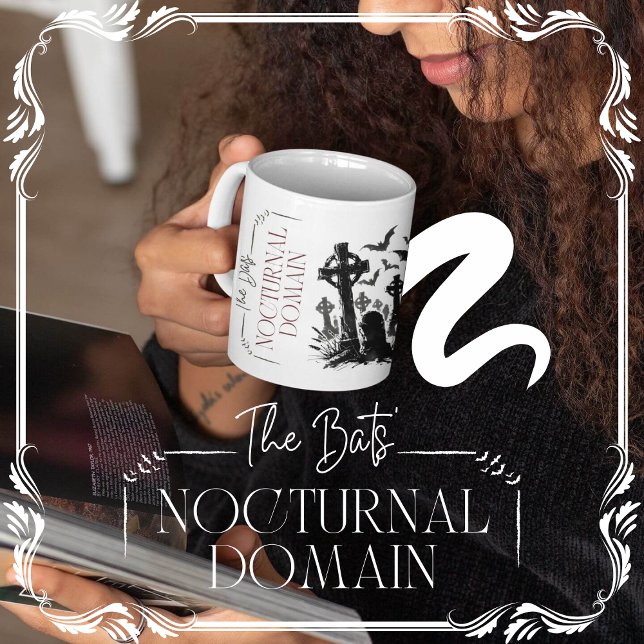 Fladdermus Nocvändal Domain Kaffemugg (The Bats' Nocturnal Domain cover from The Beekeeper Store)