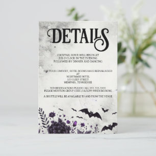 Fladdermus och blommor tilläggskort