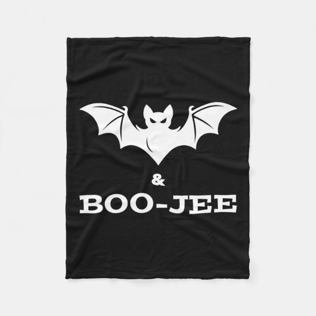 Fladdermus och Boo-jee Boujee Halloween Costume Tr Fleecefilt (Framsidan)