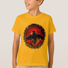 Fladdermus om Fire Digital Art T-shirt