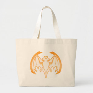 Fladdermus Orange Inv. MUSEUM Zazzle-gåvor Jumbo Tygkasse