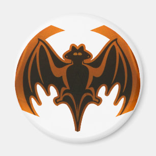 Fladdermus Orange MUSEUM Zazzle-gåvor Magnet