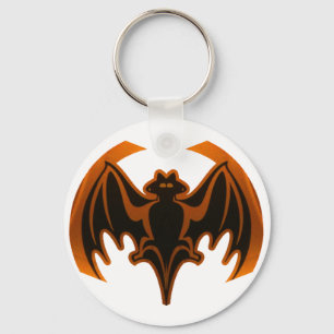 Fladdermus Orange MUSEUM Zazzle-gåvor Nyckelring