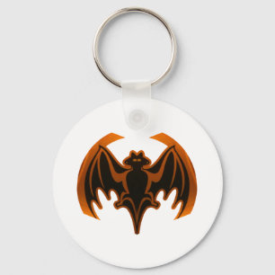 Fladdermus Orange MUSEUM Zazzle-gåvor Nyckelring
