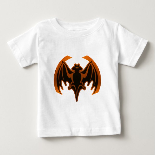Fladdermus Orange MUSEUM Zazzle-gåvor Tee (Framsida)