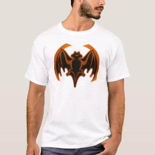 Fladdermus Orange MUSEUM Zazzle-gåvor Tee
