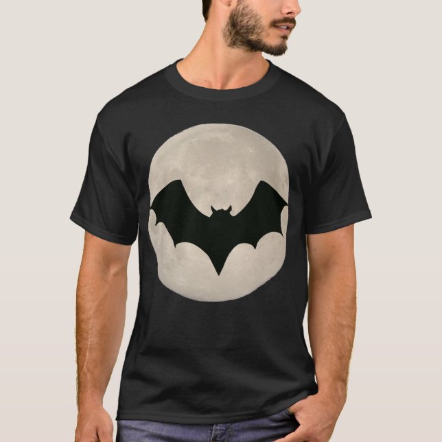 Fladdermus över hela månen t-shirt (Framsida)