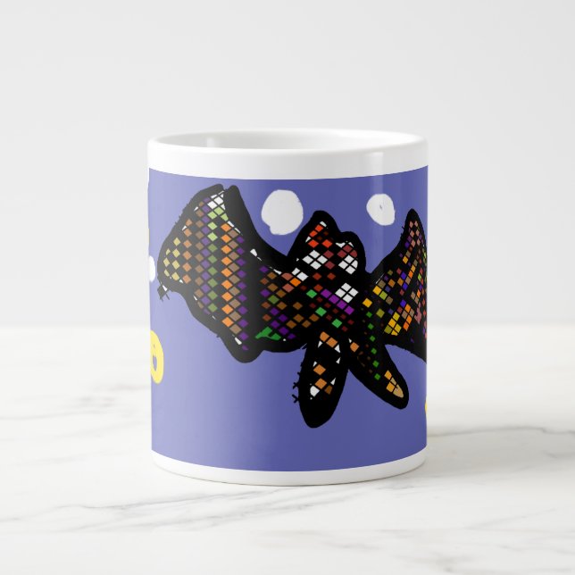 Fladdermus patch Halloween Jumbo Mugg (Framsidan)