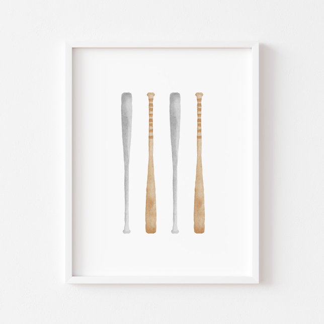 fladdermus poster vintage baseboll (Skapare uppladdad)