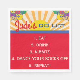 Fladdermus Pub Mitzvah Hippie Thapkins Pappersservett