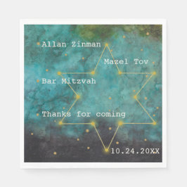 Fladdermus Pub Mitzvah ut ur denna 2-stjärniga blö Pappersservett