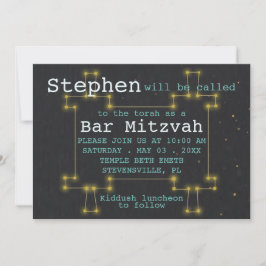 Fladdermus Pub Mitzvah ut ur denna inbjudan till W