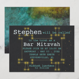 Fladdermus Pub Mitzvah ut ur denna inbjudan till W