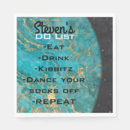 Fladdermus Pub Mitzvah Utrymme ut Napkins Pappersservett