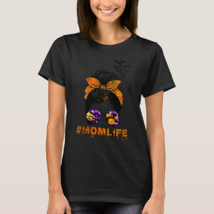 Fladdermus Pumpa Spindel Dödskalle Mamma Liv Hallo T Shirt