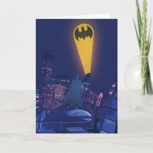 Fladdermus-signal över Gotham Kort