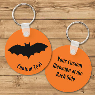 Fladdermus Silhouette Keychain Nyckelring