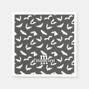 Fladdermus Silhouettes Mönster Napkins Pappersservett