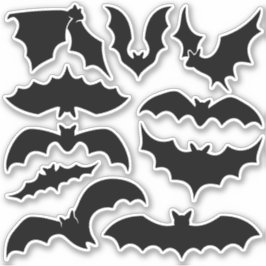 Fladdermus Silhouettes-stilset Klistermärken