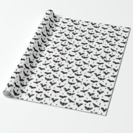 Fladdermus Silhouettes Wrapping Papper Presentpapper
