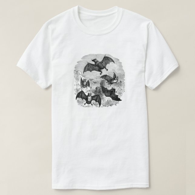 Fladdermus Sketch T-shirt (Design framsida)
