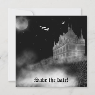 Fladdermus Slott Vampyr Goth Bröllopsinbjudan Inbjudningar