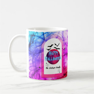 Fladdermus & Spider Namn Colorful Modern Happy hal Kaffemugg