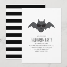 Fladdermus. Svartvit Halloween-kostym party