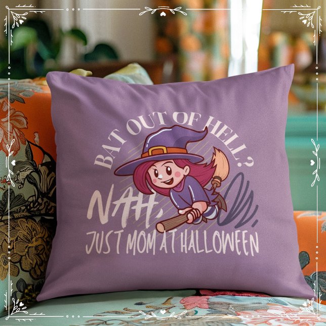 Fladdermus ut ur helvetet? Nej, bara Mamma på Hall Kudde (Bat Out of Hell? Nah, Just Mom at Halloween Cover from The Beekeeper Store)