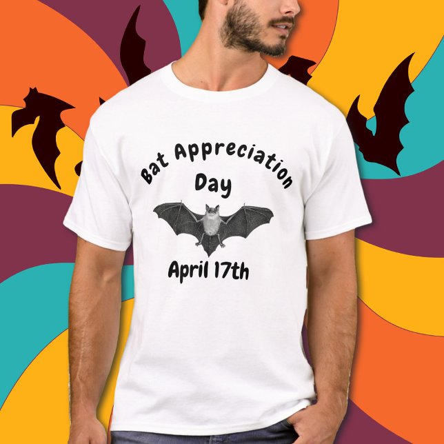 Fladdermus utvärderingsdag den 17 april t shirt (Skapare uppladdad)