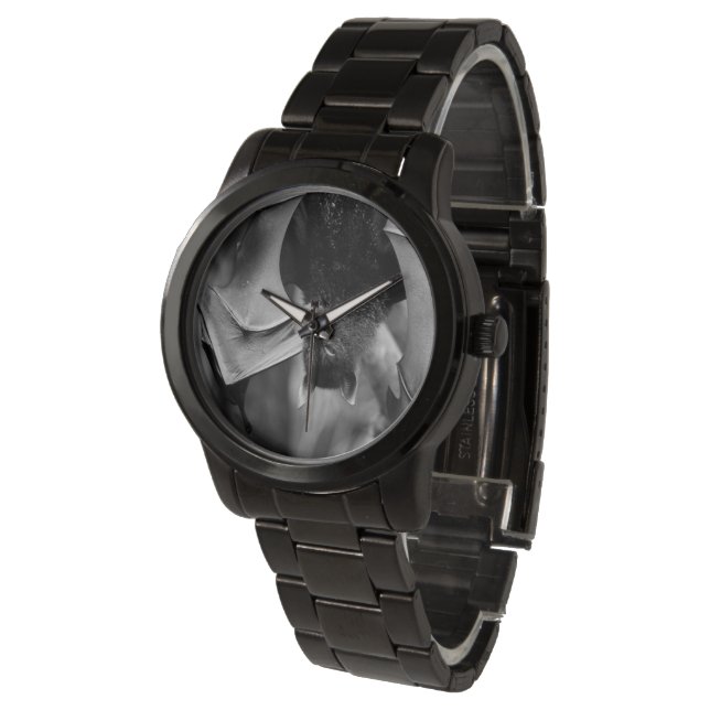 Fladdermus Vingar Dam Black Steel Bracelet Watch Armbandsur (Vinklad)