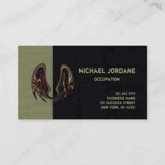 Fladdermus Vingar FÄRG / PAPPRA / FORMAT - Visitkort (Framsida)