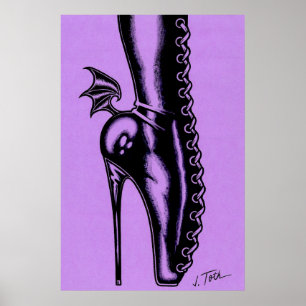 Fladdermus Vinge Boot Poster