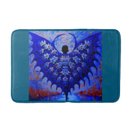 Fladdermus Vinge med blått Wingspread i Fantastisk Badrumsmatta