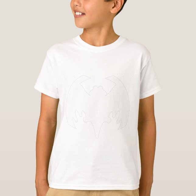 Fladdermus White MUSEUM Zazzle-gåvor Tee (Framsida)