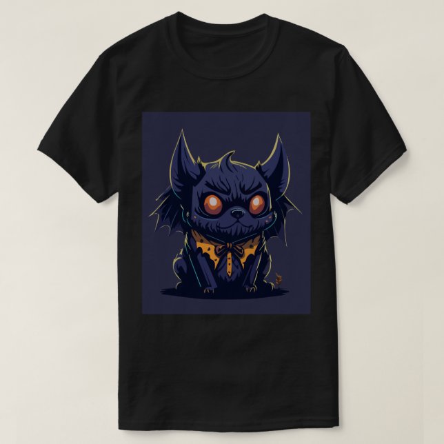 Fladdermus Winged Bus eller godis T Shirt (Design framsida)