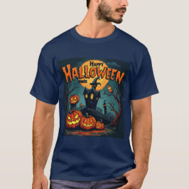 Fladdermus-Winged Halloween Cat: Spooky Pumpkins & T Shirt