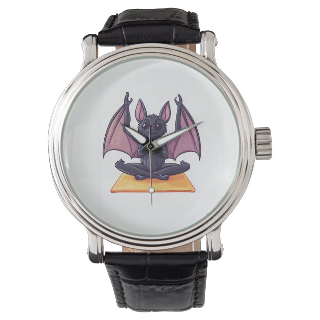 Fladdermus Yoga Flöde Armbandsur (Framsida)