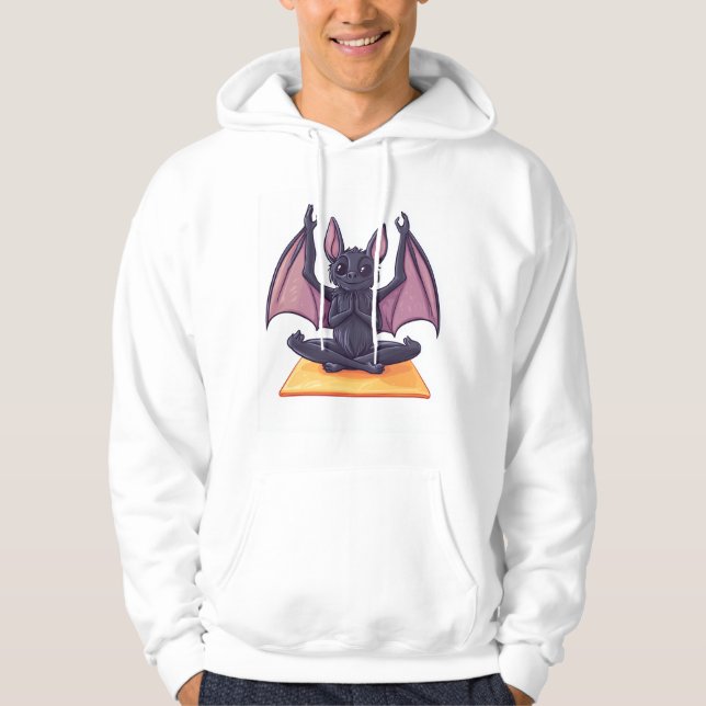 Fladdermus Yoga Flöde Hoodie (Framsida)