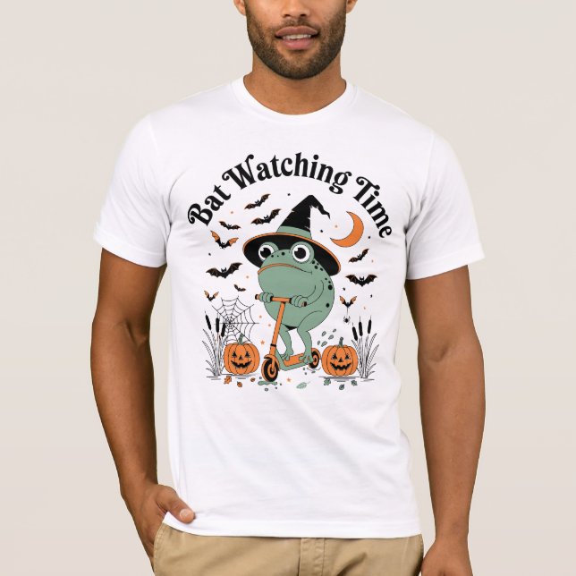 Fladdermusbevakningstid Rollig groda T Shirt (Framsida)