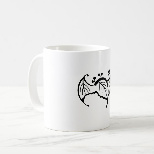 Fladdermusformad paulownia kaffemugg (Framsida vänster)