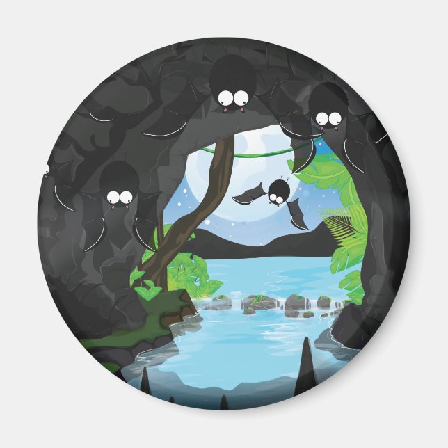 Fladdermusgrotta Magnet (Framsidan)